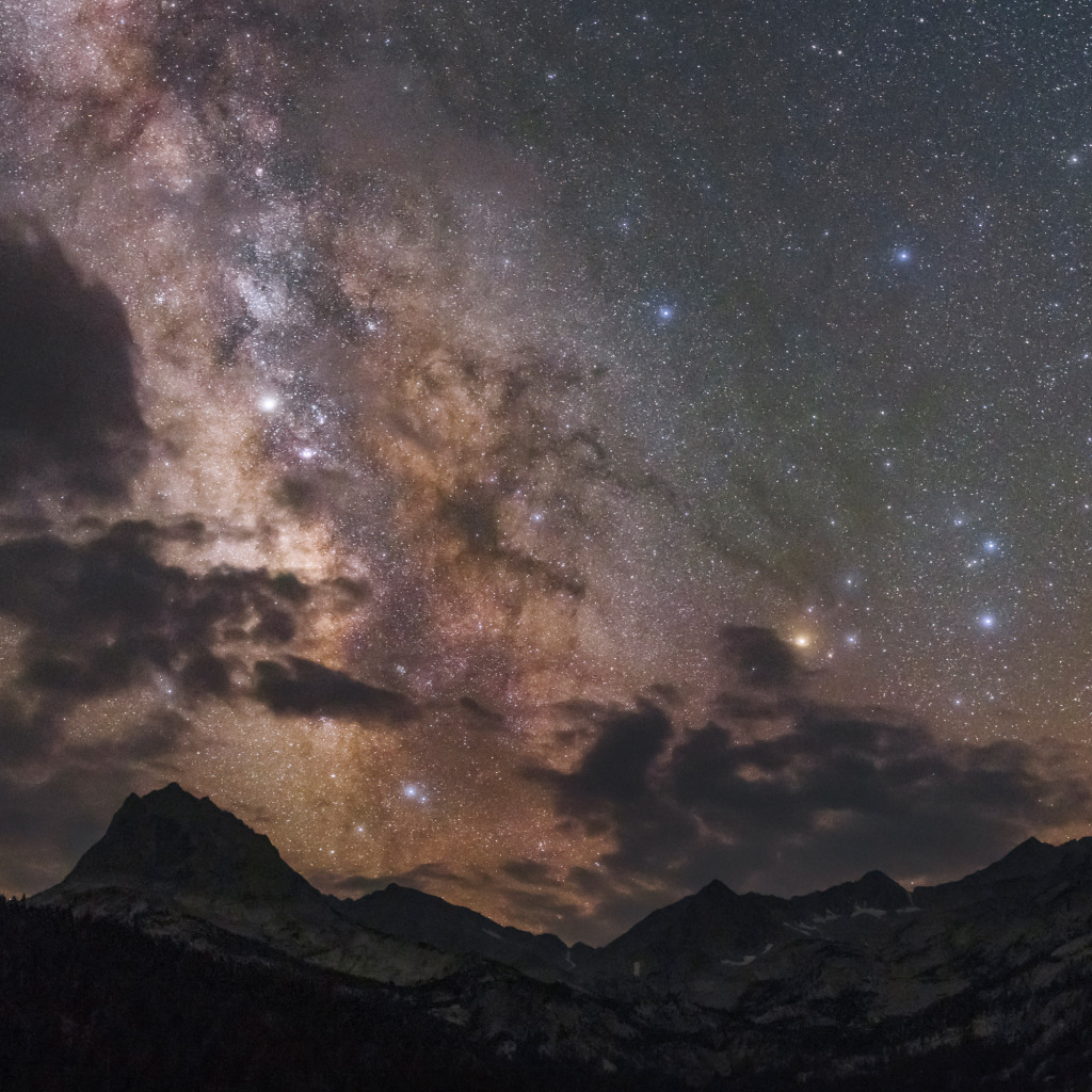 Milky Way over Sierra Nevada, USA