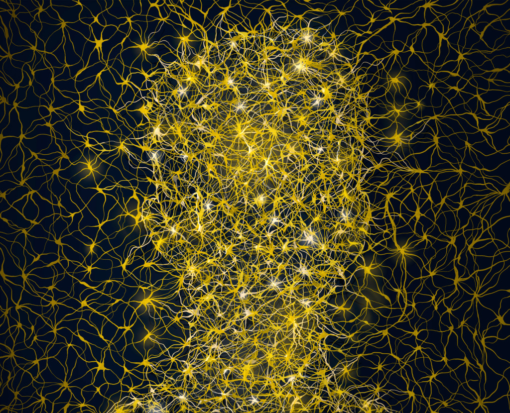 Emergent consciousness, conceptual illustration