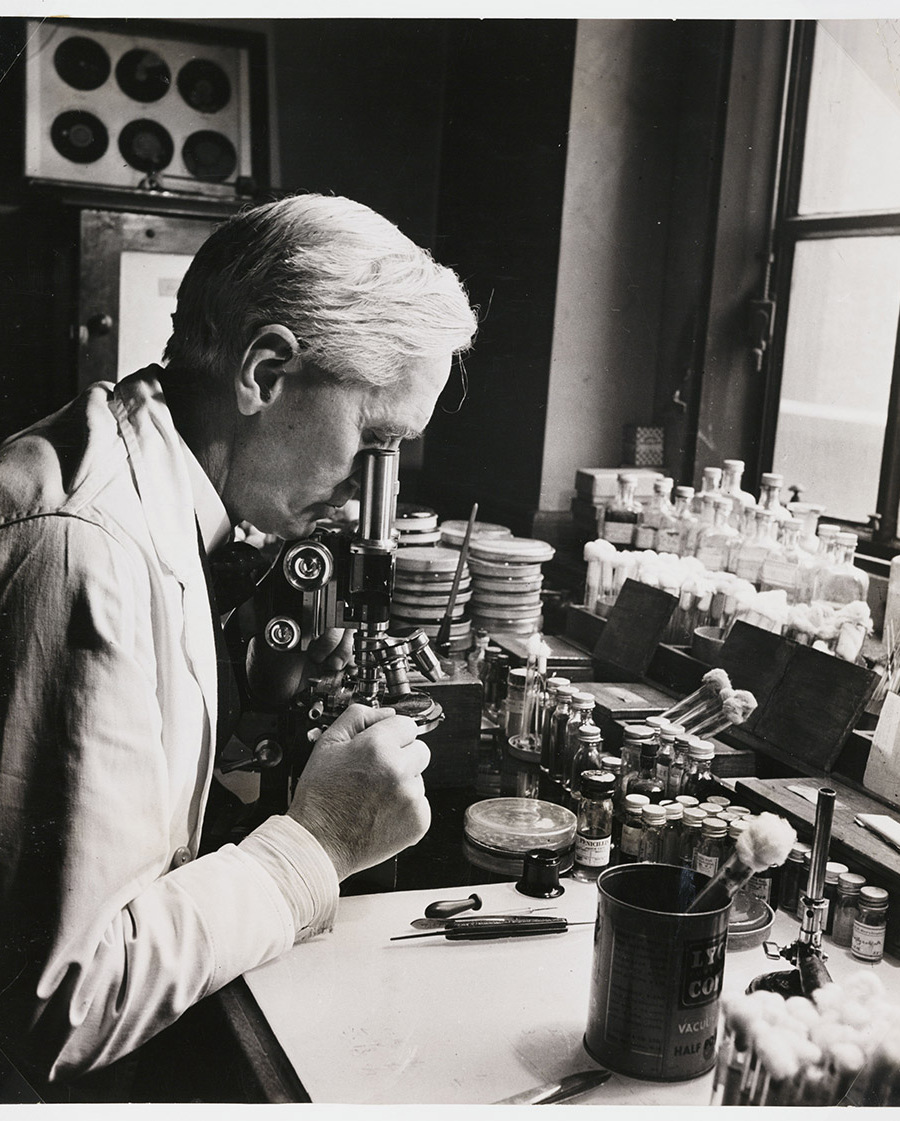 Alexander Fleming, Scottish bacteriologist,